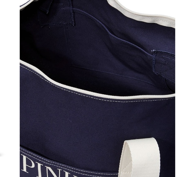 NWT PINK Victoria's Secret Canvas Duffle Bag - Picture 5 of 5